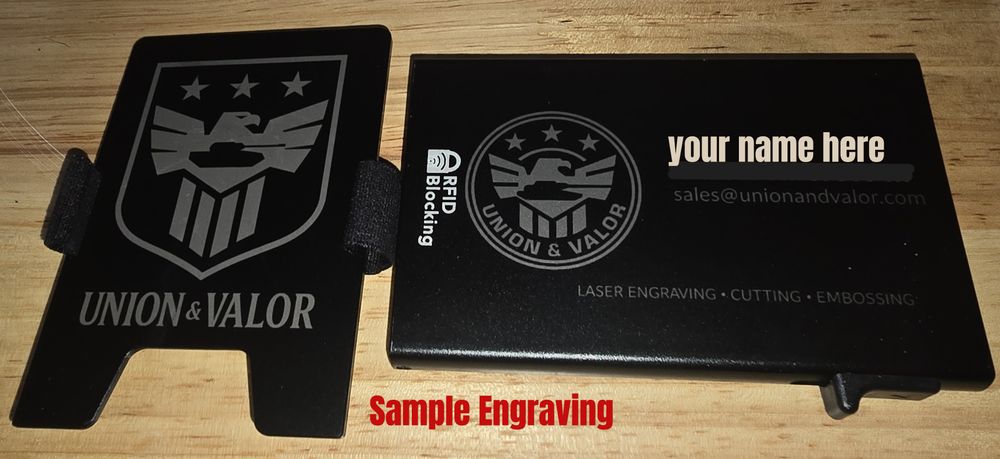 Slim Carbon Fiber wallet w/money clip